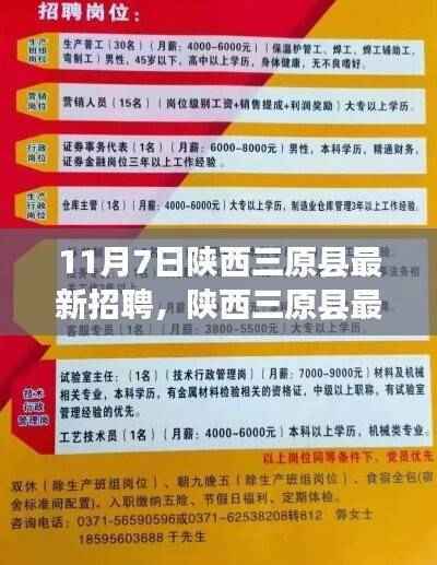 陕西三原县最新招聘动态,职场人的新机遇
