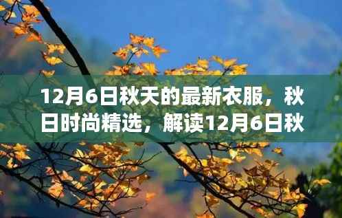 解读秋季时尚精选,12月6日最新衣物潮流趋势的秋日时尚指南